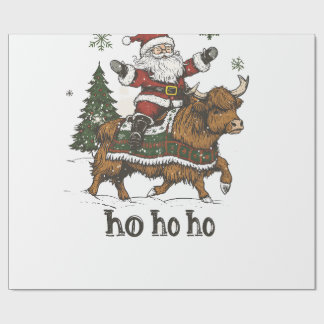 Womens Xmas Tree Lighting Santa Riding Highland Co Presentpapper
