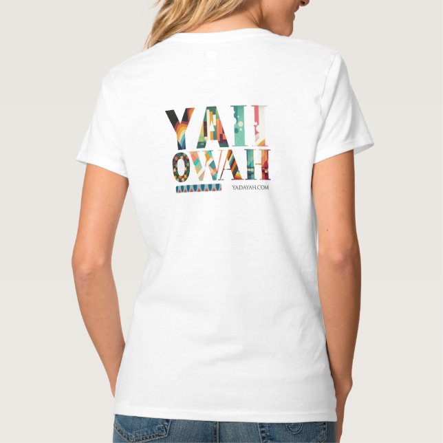 Women's Yahowah Design T-Shirt Cotton (Baksida)