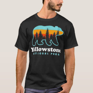 Womens Yellowstone nationalpark Wyoming Bear Manar T Shirt