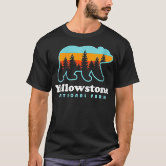Womens Yellowstone nationalpark Wyoming Bear Manar T Shirt