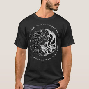 Womens yin yang Vargars Varg, yinyang Tai Chi, Qi  T Shirt