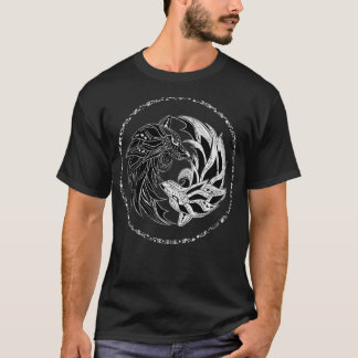 Womens yin yang Vargars Varg, yinyang Tai Chi, Qi  T Shirt