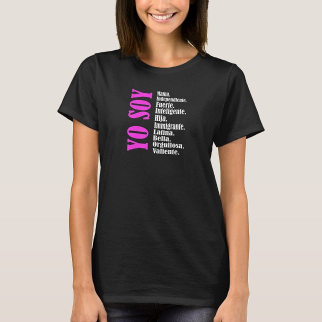 Womens Yo Soy Mamma Spain Mamma Dia De Las Madres T Shirt (Framsida)
