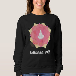 Womens Yoga Mamma Mors dag Mandala 3 T Shirt