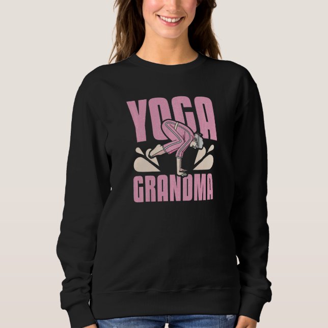 Womens Yoga Nana Grandma T Shirt (Framsida)