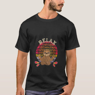 Womens Yoga Slappna av Medi Sloth Dreamer Pajamas  T Shirt