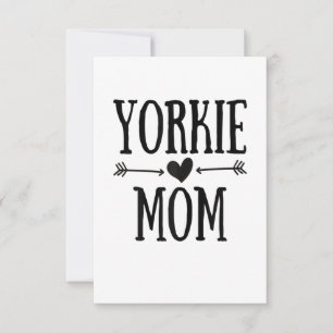 Womens Yorkie Mamma Funny Yorkshire Terrier Gifts OSA Kort