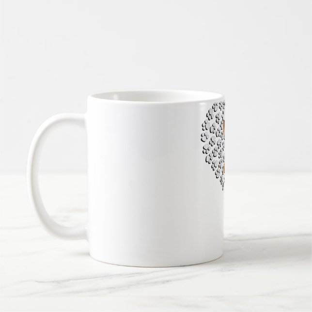 Womens Yorkshire Terrier Älskare Hund Tass Design  Kaffemugg (Vänster)