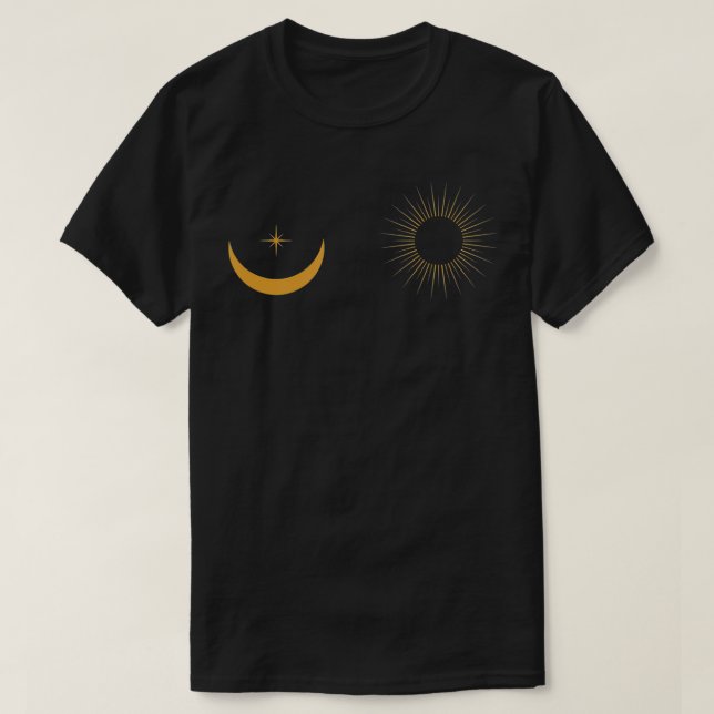 Womenu2019s Sol Måne och Star Celestial Goddess Te T Shirt (Design framsida)