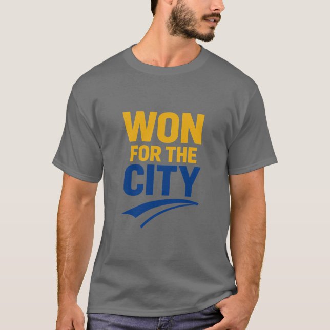 WON FOR THE CITY Bold Sports Victory – T-Shirt (Framsida)