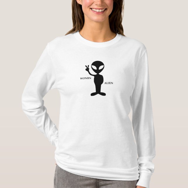 Wonbn Alien logotyp sweatshirt - tonåring/vuxen T Shirt (Framsida)