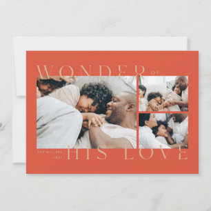 Wonder of His Love Christmas Card Julkort