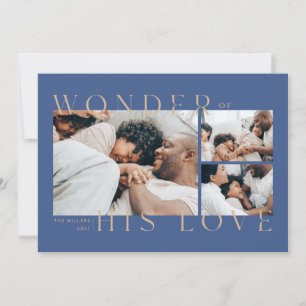 Wonder of His Love Christmas Card Julkort