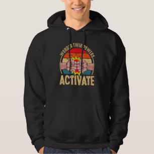 Wonder Twin-krafter aktiverar - Tvillingar Bror Sy Hoodie