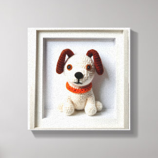 Wonder Wall Art Loyal Virkad Valp Canvastryck