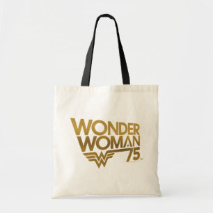 Wonder Woman 75-årsjubileum Guldlogotyp Tygkasse