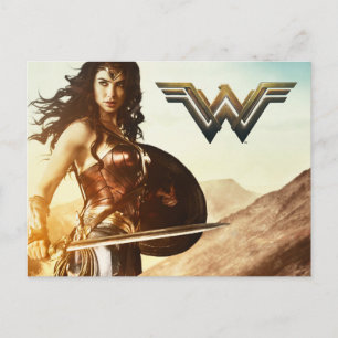 Wonder Woman At Sunset Vykort