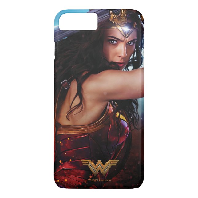 Wonder Woman blockerar med svärd Case-Mate iPhone Skal (Baksida)
