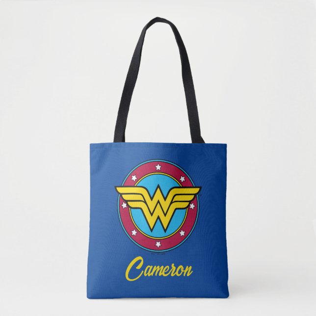 Wonder Woman | Circle & Stars Logo Tygkasse (Framsida)