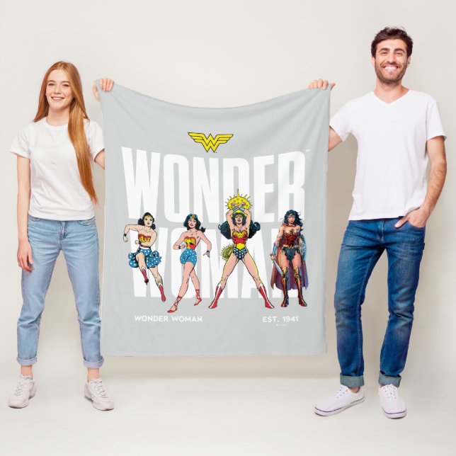 Wonder Woman Legends Forever Grafik Fleecefilt (På plats)