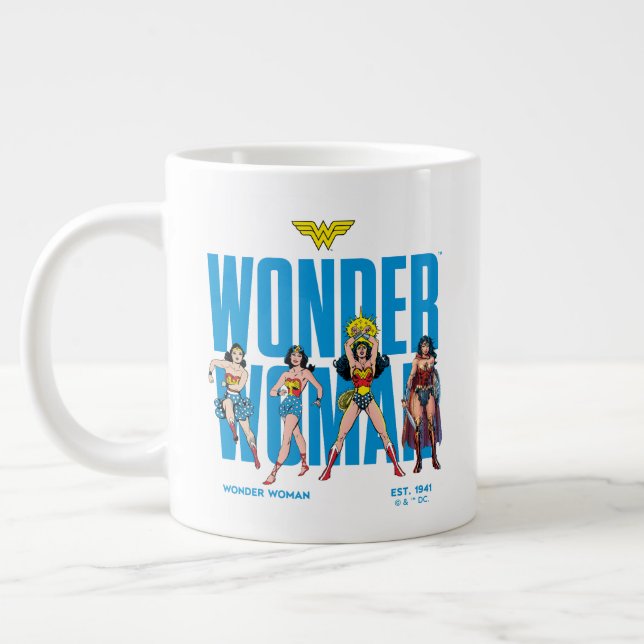 Wonder Woman Legends Forever Grafik Jumbo Mugg (Vänster)