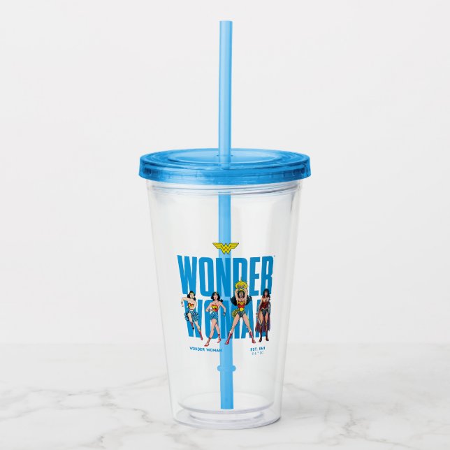Wonder Woman Legends Forever Grafik Take Away Mugg (Framsida)