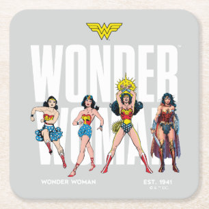 Wonder Woman Legends Forever Grafik Underlägg Papper Kvadrat