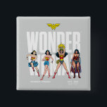 Wonder Woman Legends Forever Graphic Knapp<br><div class="desc">Legends are Forever with this iconic Wonder Woman graphic celebrating the different eras of our favorite Amazonian Warrior! Grab this on a fun graphic tee,  wall art,  or many more customizable Zazzle products perfect for gifting or treating yourself!</div>