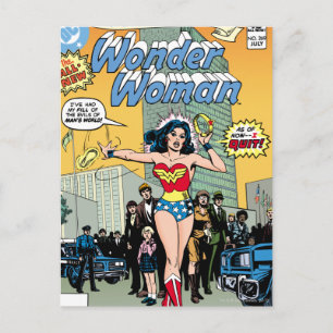 Wonder Woman med Pat Carbine Vykort