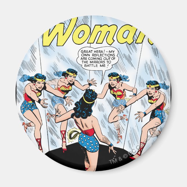 Wonder Woman Mennace of the Mirror översätts till: Magnet (Framsidan)