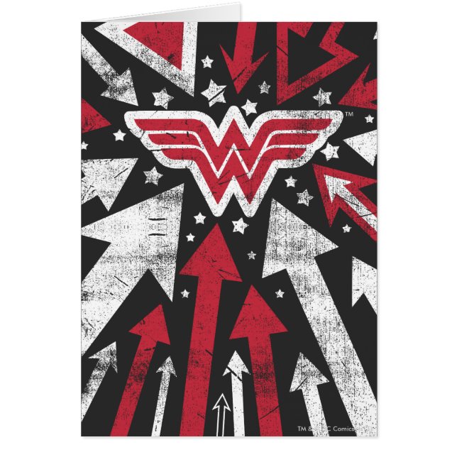 Wonder Woman-pilar Hälsningskort (Framsidan)