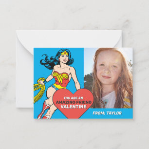 Wonder Woman Super Vän Alla hjärtans dag Anteckningskort