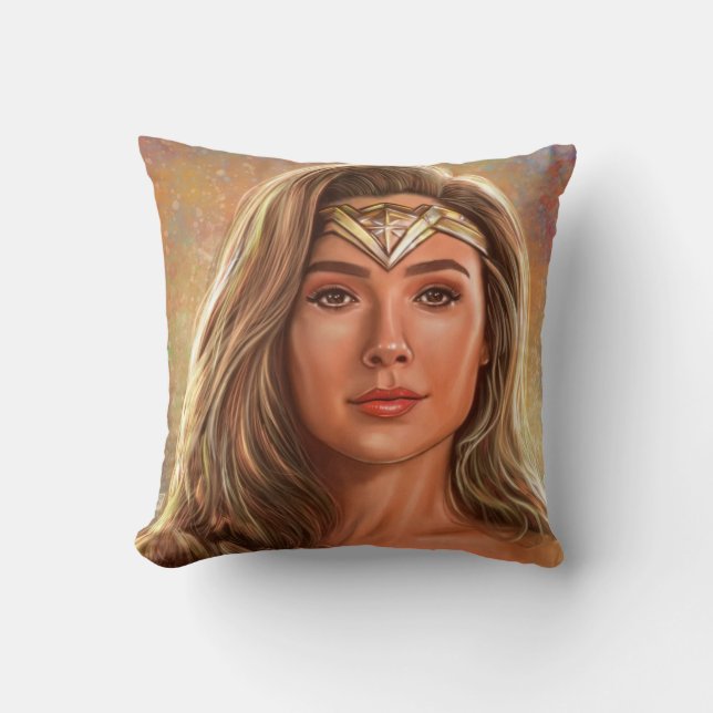 wonder women throwing pillow kudde (Framsida)