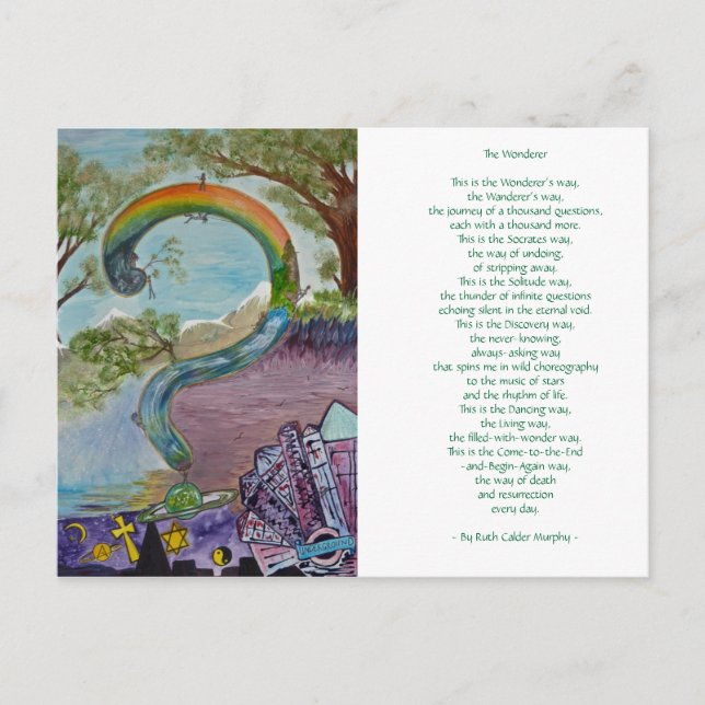 Wonderer - by Ruth Calder Murphy - vykort (Framsida)
