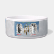 Wonderful Änglar Ceramic Large Pet Bowl