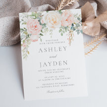 Wonderful Blush Floral Wedding