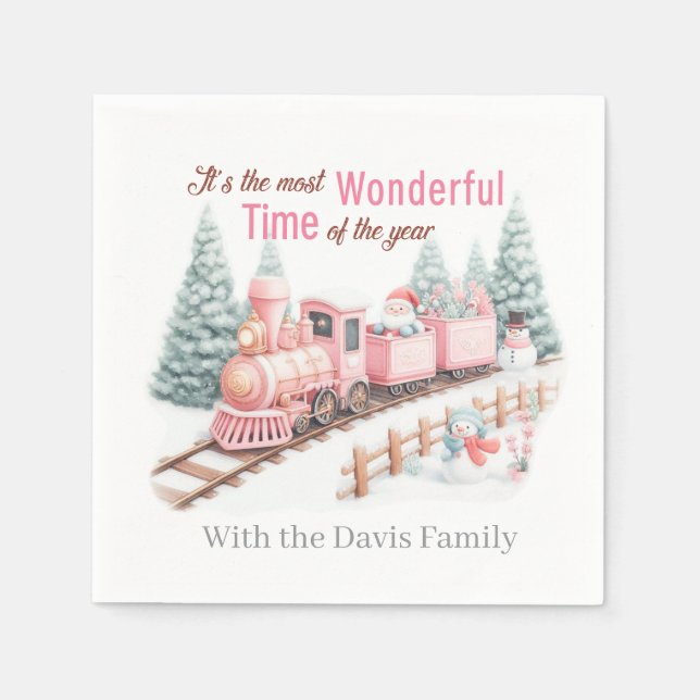 Wonderful Christmas Napkins Pappersservett (Framsidan)