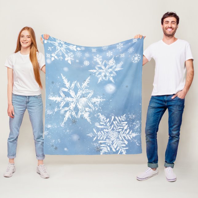 Wonderful Christmas Snow Fleecefilt (På plats)