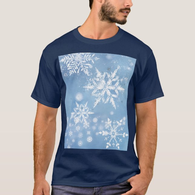 Wonderful Christmas Snow T Shirt (Framsida)