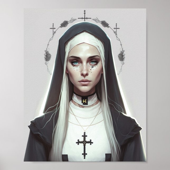 Wonderful Creepy Nun Poster (Framsidan)