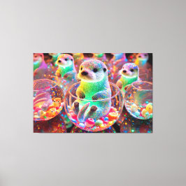 Wonderful Sea Otter Canvastryck