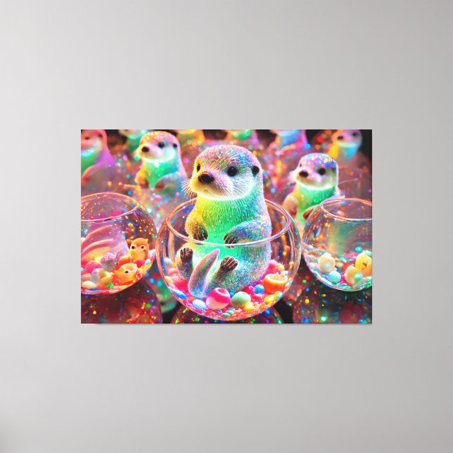 Wonderful Sea Otter Canvastryck (Framsida)