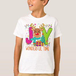 "Wonderful Time Reindeer Tee" T Shirt