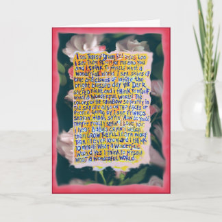 WONDERFUL WORLD KORT