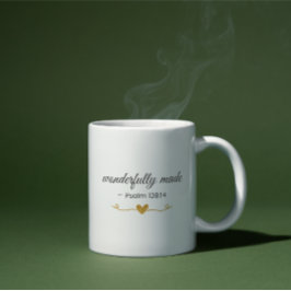 Wonderfully Made – Psalm 139:14 Mug Kaffemugg
