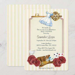 Wonderland Alice Classic Baby Shower-inbjudan Inbjudningar