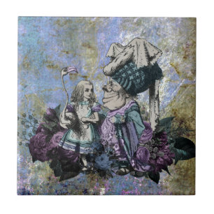 Wonderland Alice Flamingo och Duchess Kakelplatta