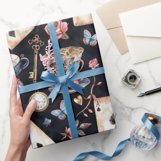 Wonderland Alice Mönster Presentpapper (Gifting)