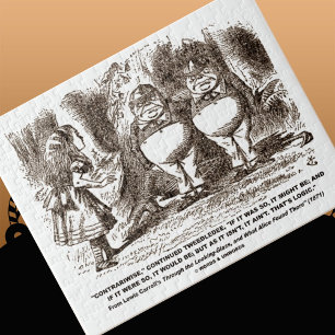 Wonderland Alice Tweedledum Tweedledee Logic Qte Pussel