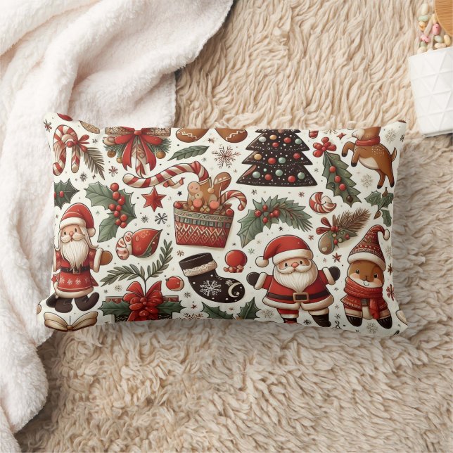 Wonderland Animal jul Pillow Lumbarkudde (Filt)